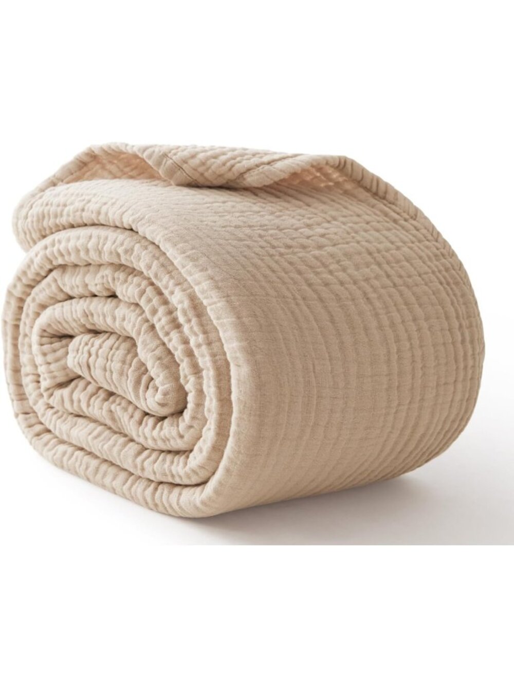 6 Layers Cotton Muslin Blankets Large, Lightweight Cotton Throw, Cooling Soft